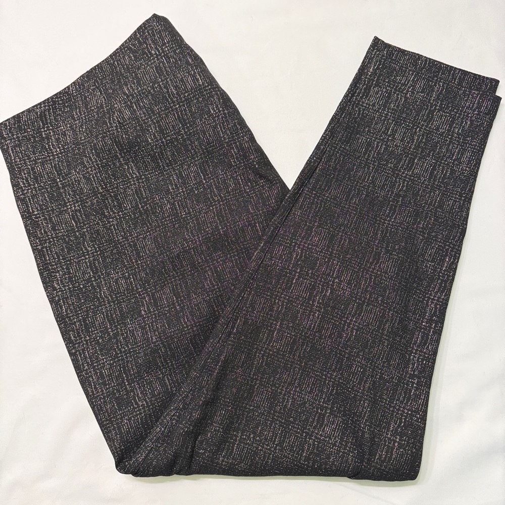 Pixie Skinny Ankle Pants Textured Sparkle